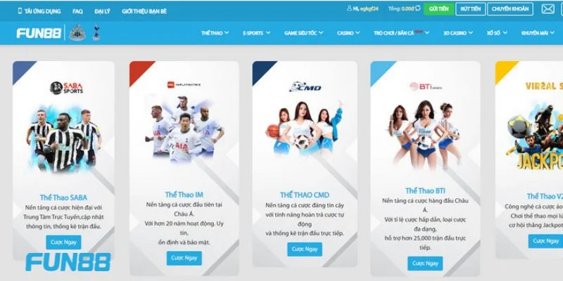 Fun88 - Link Vào Nhà Cái Fun88 Geslacht Chính Thức 2025 17 Cược thể thao tại nhà cái có rất nhiều lựa chọn.